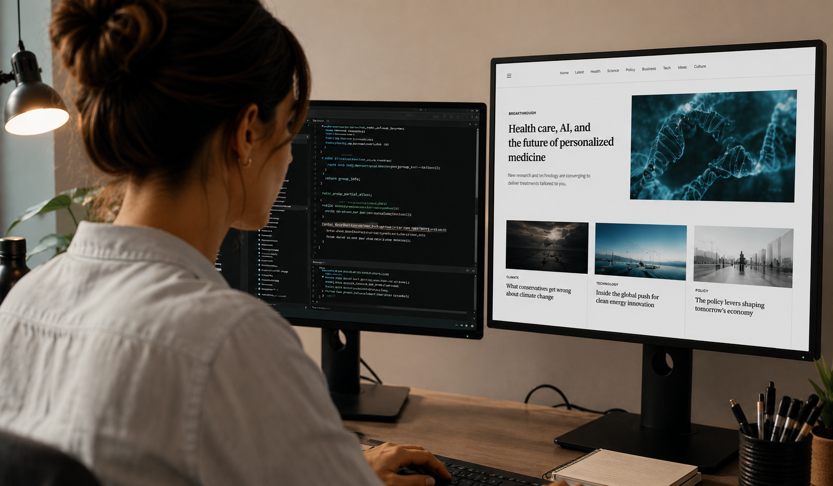 Editorial workspace